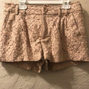 tan patterned lc lauren conrad shorts